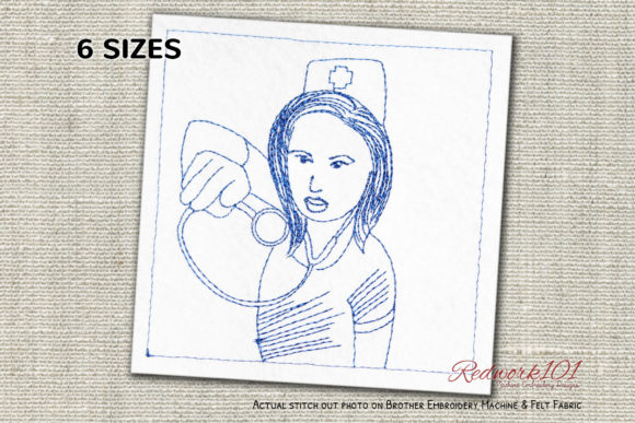 Angry Nurse Redwork: A Bold Pick for Craft Fairs