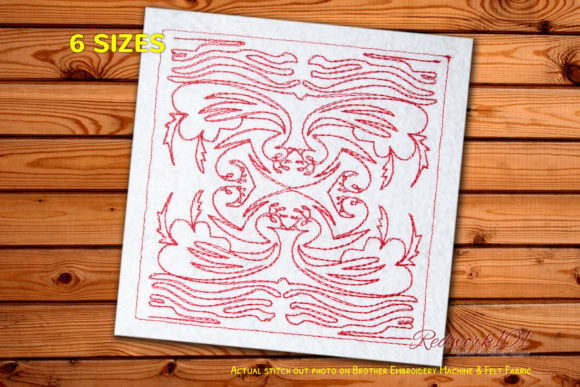 Bird Quilt Lineart Design Review for Embroidery