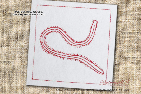 Bristle Worm: A Unique Bug Design for Holiday Embroidery