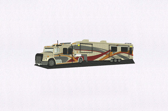 Camouflage Truck: A Designer's Take on Rugged Embroidery