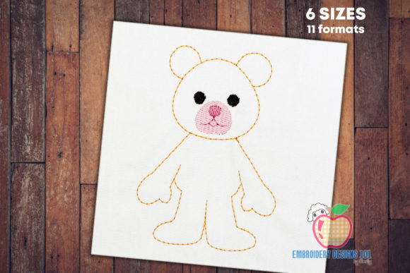 Cuddly Teddy Bear Sketch: A Seasonal Embroidery Review