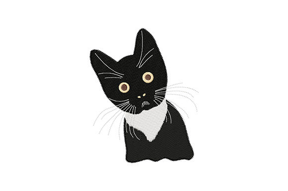 Cute Black Kitten Embroidery Review for Pros