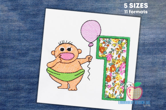 Review: 1st Birthday Baby Green Diaper Design