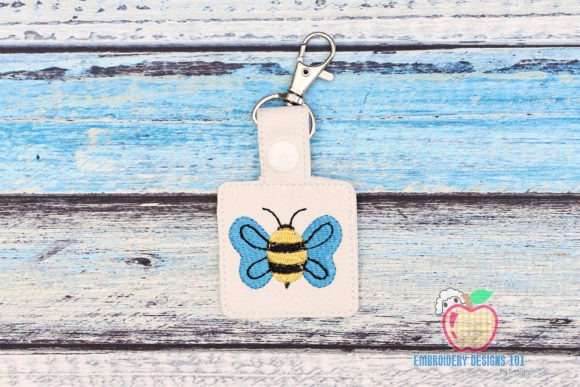 Review: Striped Flying Bee in the Hoop Keyfob for Brands