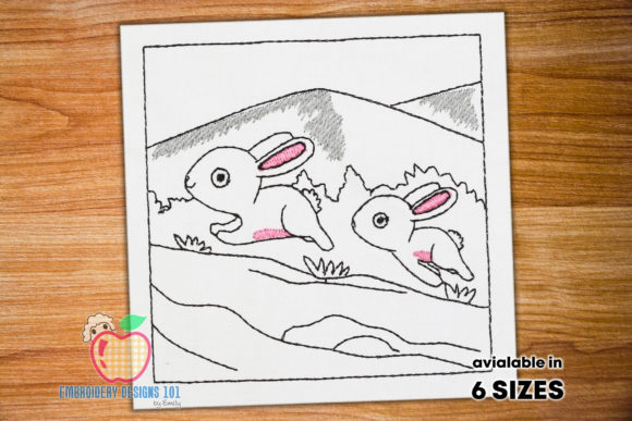 Review: Two Bunnies Running on Grass for Boutique Sweatshirts