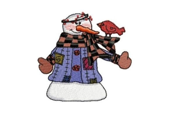 Snowman Tweetie: A Winter Embroidery Review