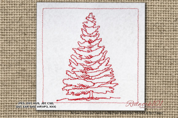 Spruce Tree Redwork: A Designer's Field Test
