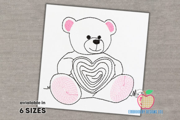 Teddy Bear Holding Heart Sketch: A Designer's Review